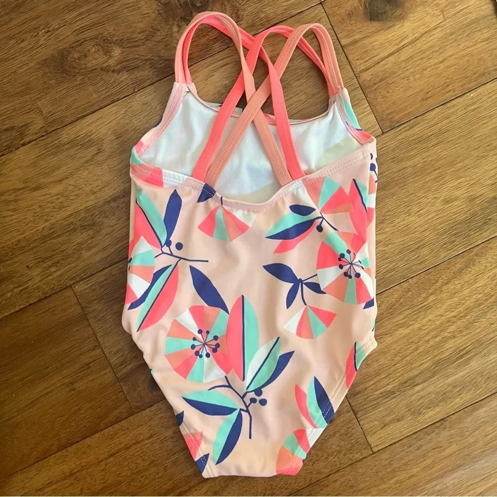 Gymboree Baby Girls Tropical Cross-Back One Piece Swimsuit
